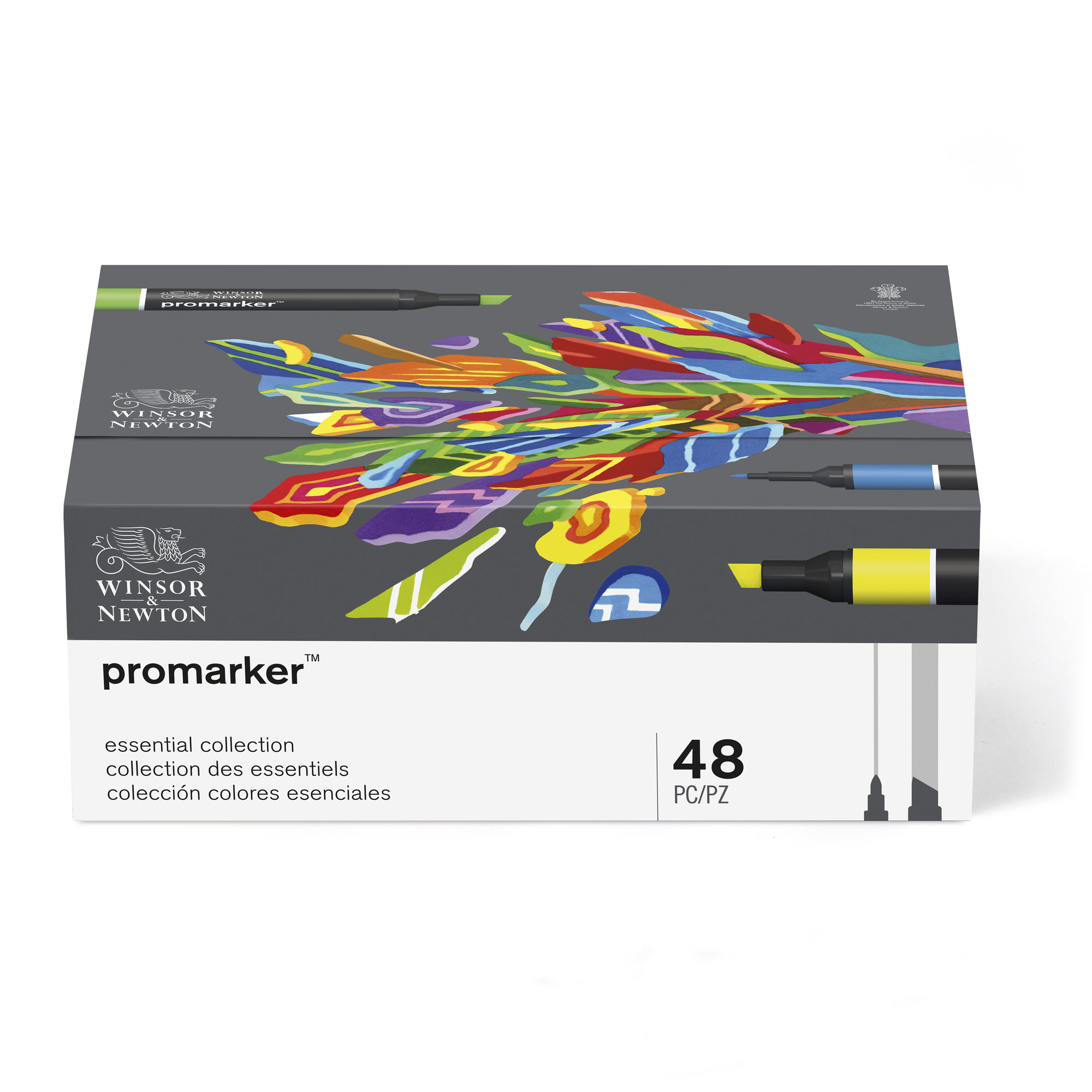 Winsor & Newton Promarker Graphic Drawing Pens 48 Markers Essential Collection